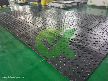 <h3>single-sided pattern plastic road mat 3×6 for civil Engineering</h3>
